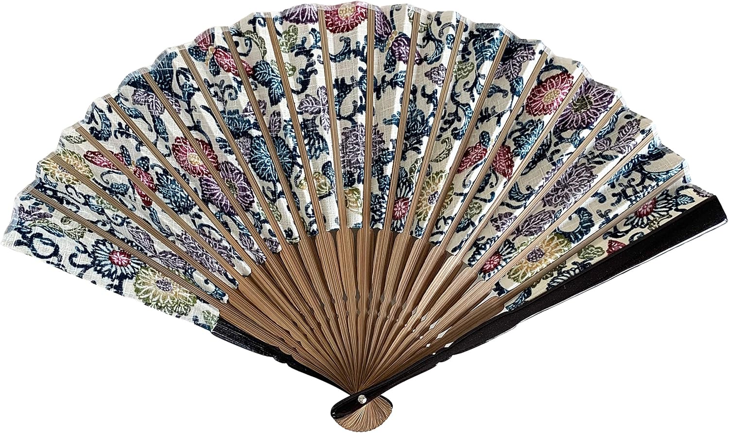 [くば笠屋] 扇子 レディース 沖縄限定 沖縄お土産 紅型扇子 パープル