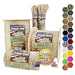 TOUGH-GRID 550 Paracord Rope Nylon Parachute Cord, Made in USA Survival Kit, Outdoor Adventures, Camping, Tactical Gear & Emergency Supplies, Military Type III Mil-Spec