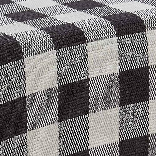 Miniatura 3 de Park Designs Buffalo - Camino de mesa a cuadros, 36 pulgadas de largo, color negro