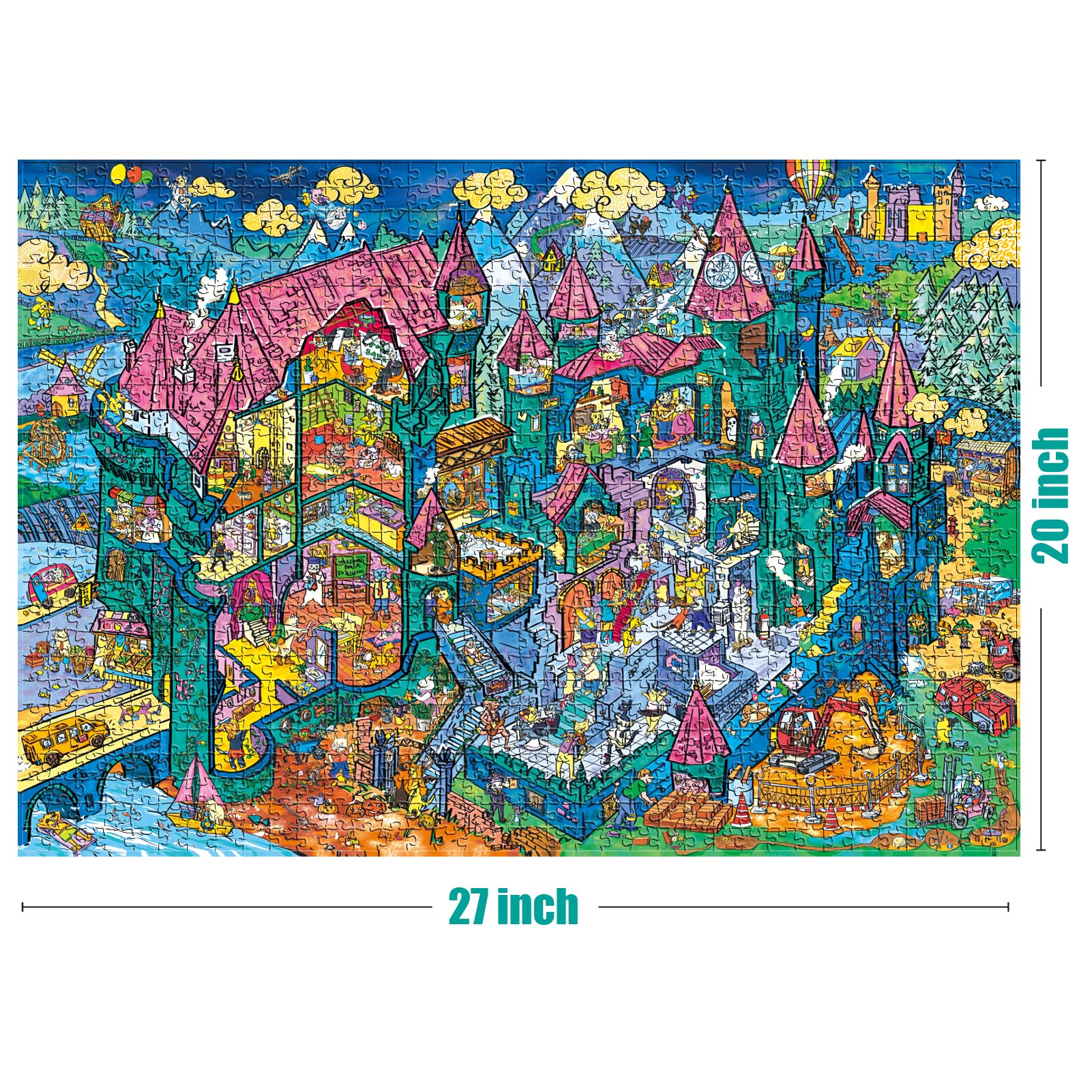 Amazon.com: Antelope 2 in 1 1000 Piece Puzzle Bundle - Dog Park