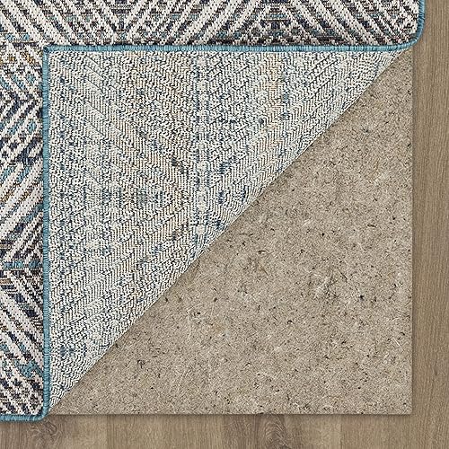 Miniatura 5 de Mohawk Home Alfombra de patio de tejido plano para interiores y exteriores, gris claro piel de antílope (8 x 10 pies)