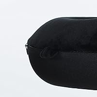 Vista 6 de Almohada de viaje para el cuello, almohada superior de espuma viscoelástica para soporte de cabeza, ideal para aviones, automóviles y reclinables