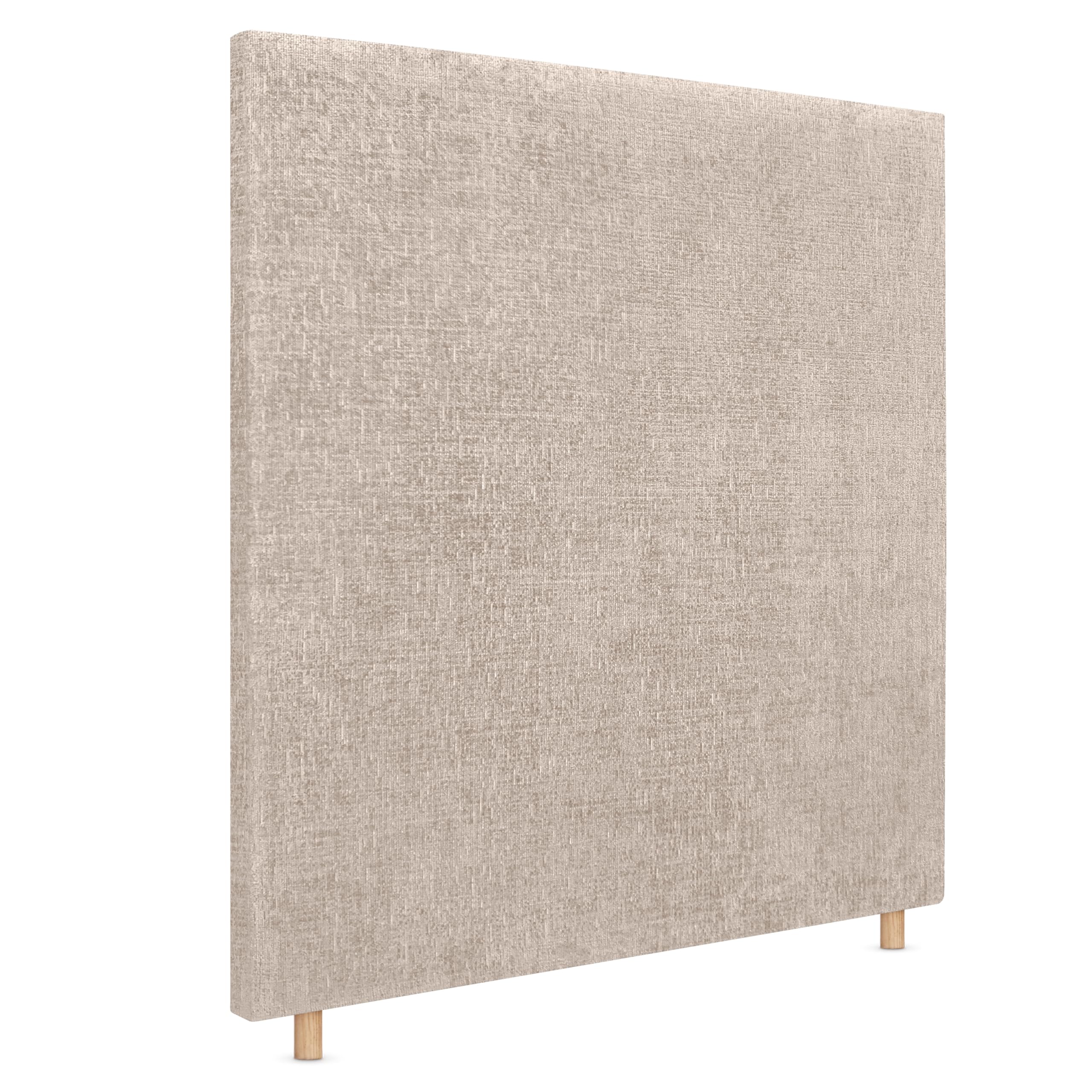 DHOME Testiera Liscia in Lana Ecologica Fino a terra Spessore 8cm Testata Letto Imbottita Stile Moderno per Camera da Letto Top Trending (Beige, 80cm)