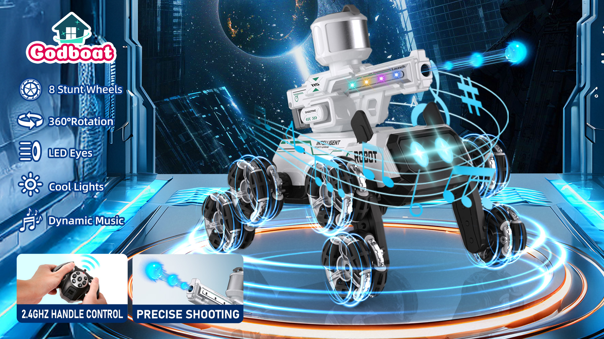 Amazon.com: Godboat Robot Dog for Kids - Remote Control Robot Toys