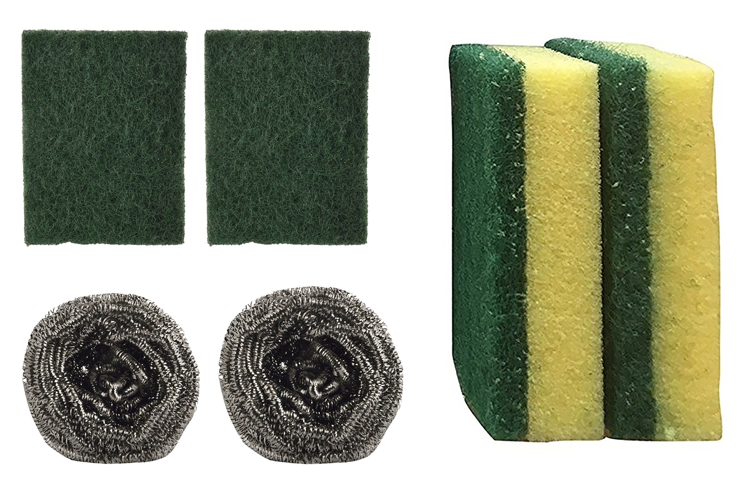 Brite Guard Combo of Steel Scrub, Scrub Pad & Scrub Spong (Pack of 6) (B07DK5YJ47) Amazon Price History, Amazon Price Tracker