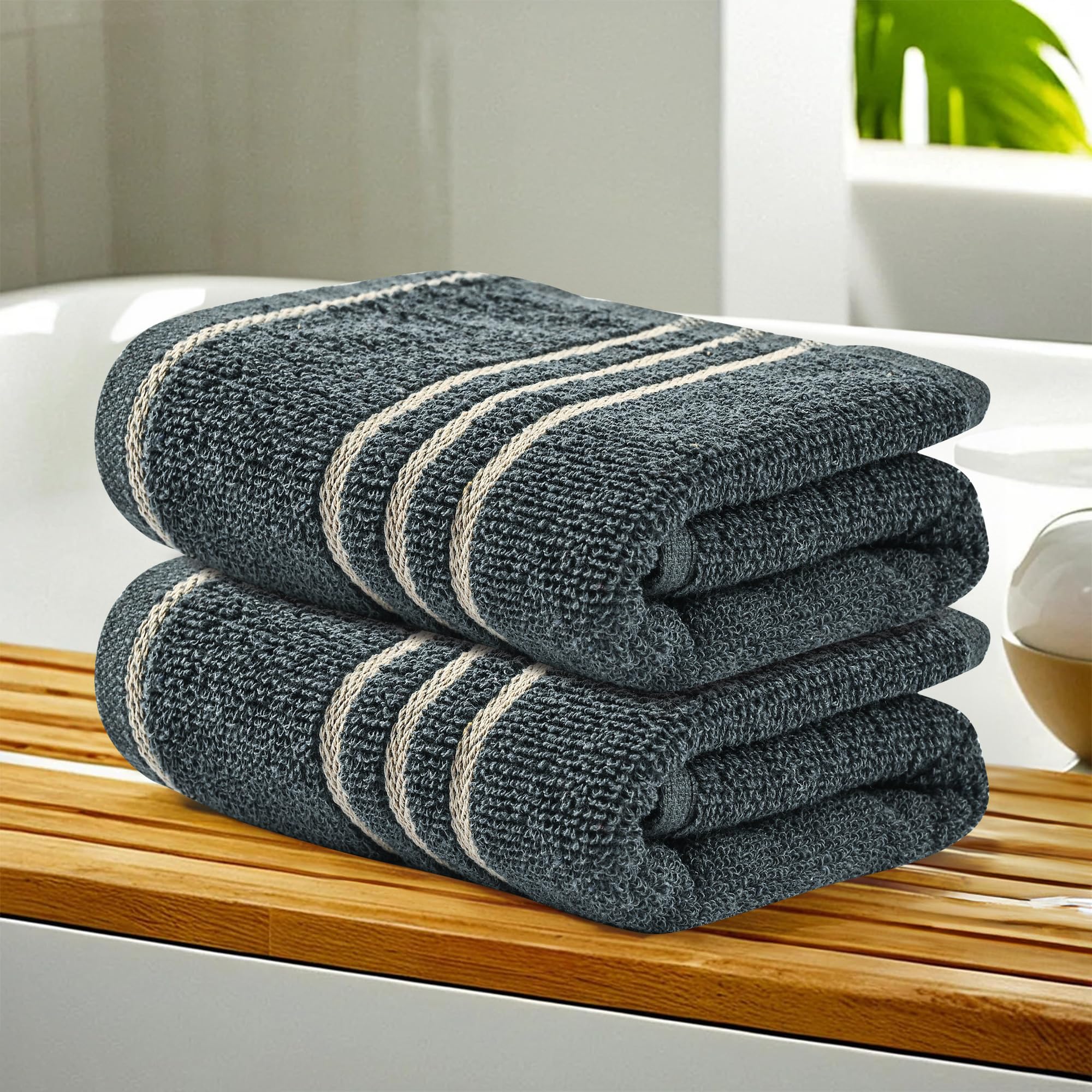 Kuber Industries Pack of 2 Soft Cotton Face Towels For Men & Women/Ladies | Easily Washable | Pocket Towels & Workout Gym Napkins For Men - Dark Grey (B0DB7T7PVS) Amazon Price History, Amazon Price Tracker