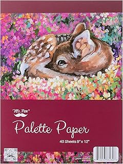Mr. Pen- Disposable Paint Palette Paper Paint Pad, 9"x12", 40 Sheets, Acrylic Paint Paper