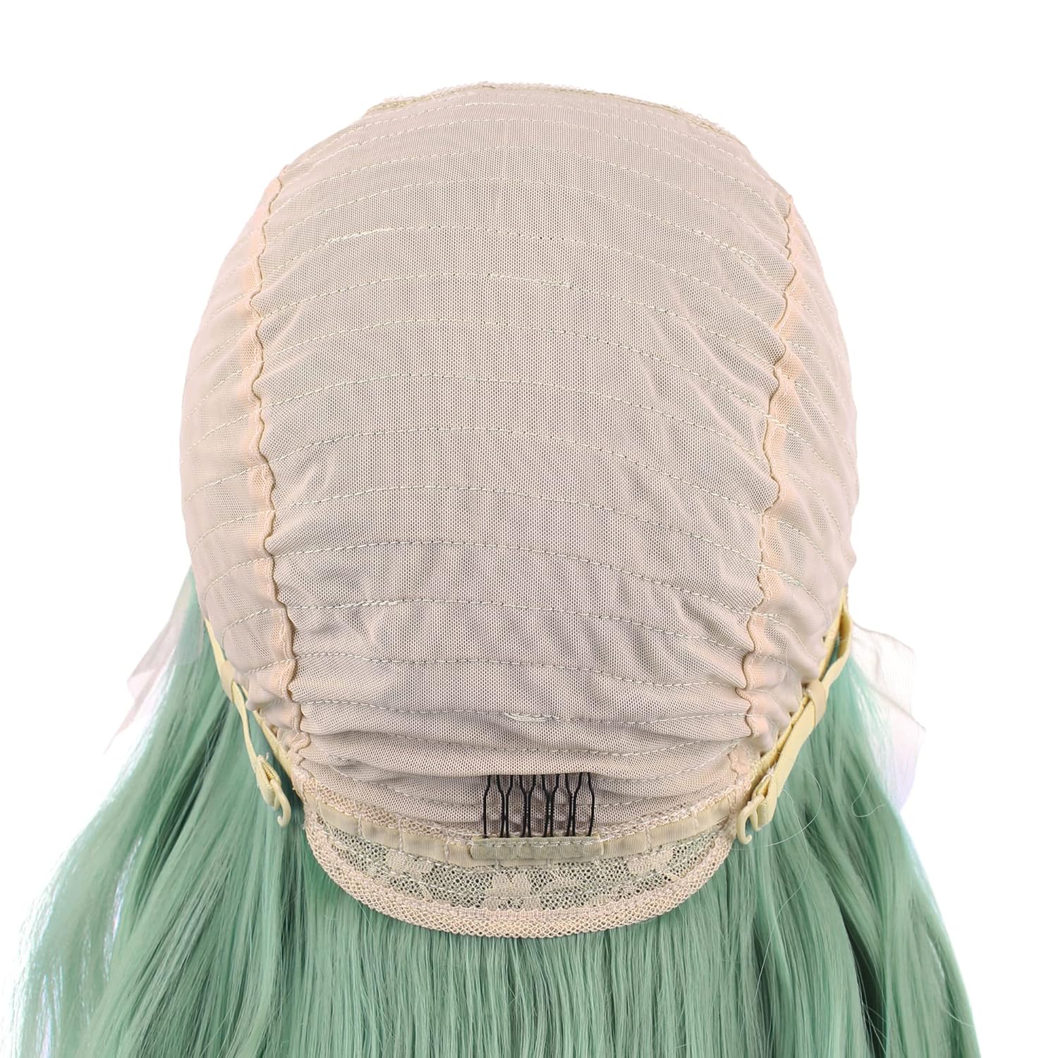 IMSTYLE Green Cosplay Lace Front Wig Long Wavy Synthetic Wigs Heat Resistant Free Part 26 Inch Lace Front Synthetic Wig - Image 6