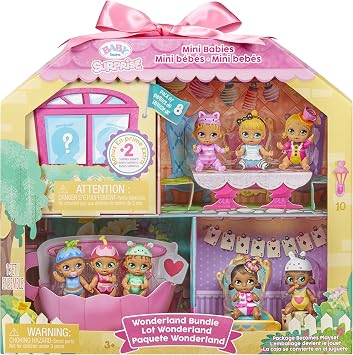 Baby Born Surprise Mini Babies 2.25" Megapack 10pcs Playset, Wonderland Themed, 2 Hidden Surprise Reveal, Collectible Mini Babies, Age 3+, Multicolor 918544