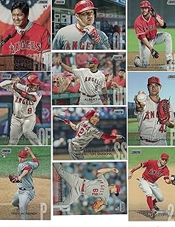 California Angels/Complete 2018 Topps Stadium Club Baseball 10 Card Angels Team Set. Includes 25 Bonus Angels Cards!