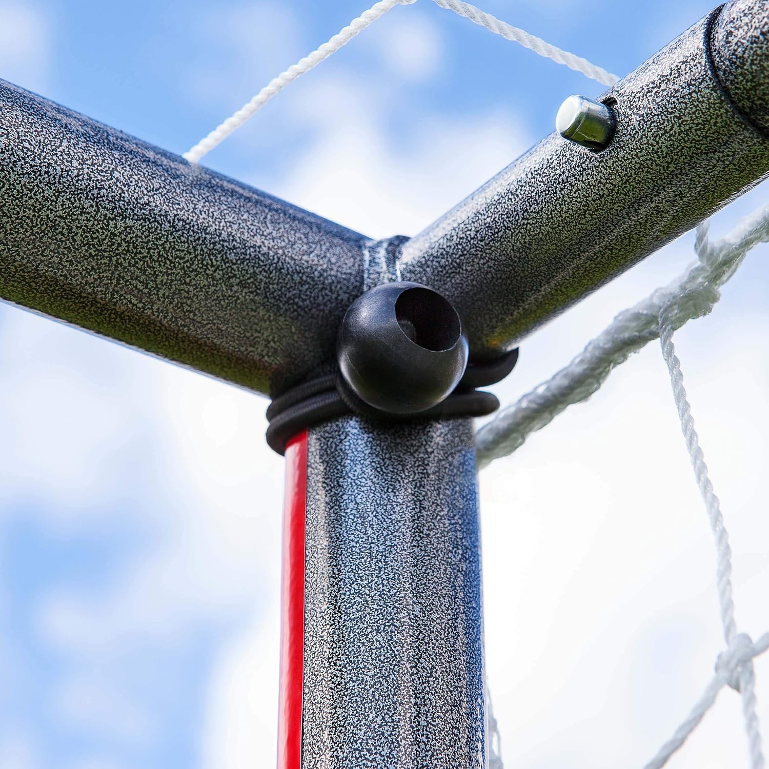 High Stretch Elastic Bungee Net Ties [40 Pack] | Bungee Cords with Hooks | Elastic Cord for Sports Equipment | Bungee Ball Ties for Camping, Tarpaulin, Gazebo & More