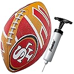 Franklin Sports NFL San Francisco 49ers Football - Youth Football - Mini 8.5 Rubber Ball - Perfect for Kids - Team Logos and Colors