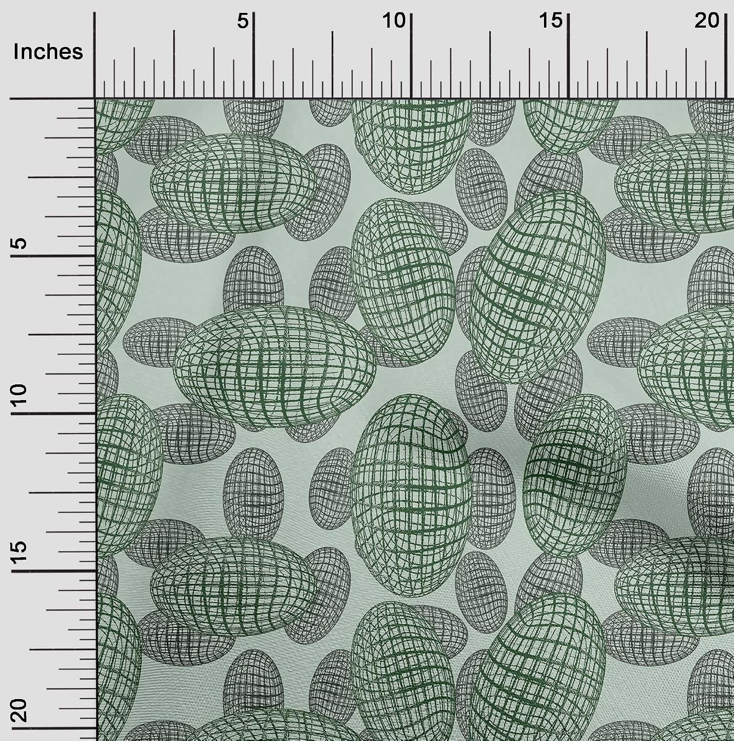 oneOone Polyester Spandex Mint Green Fabric Sports Craft Projects Decor Fabric Printed By The Yard 56 Inch Wide