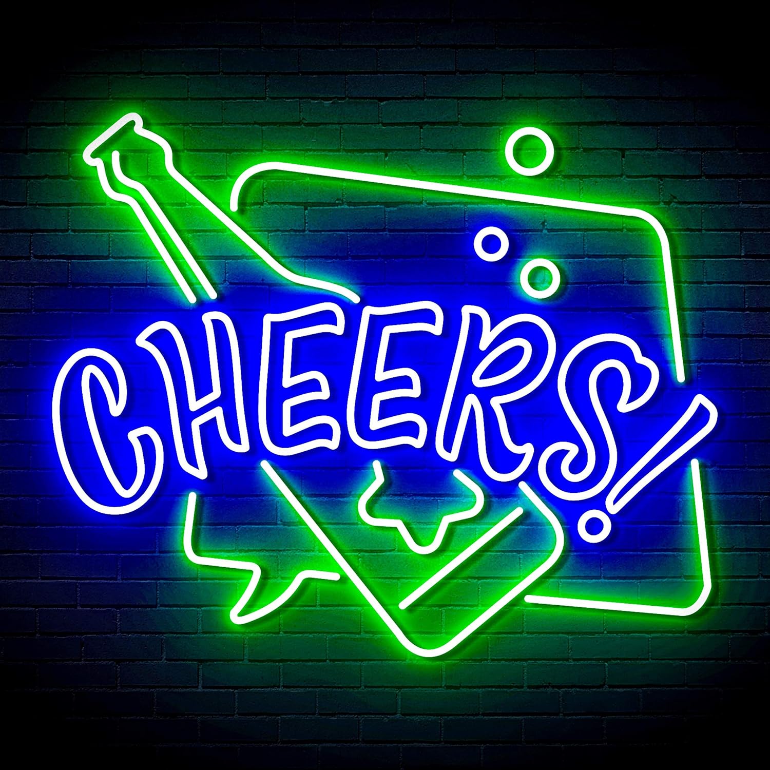 ADVPRO Cheers with Beer Extra-Large Ultra-Bright LED Neon Sign - Multi-Color 2 - st16s54-fn-j0039-m2