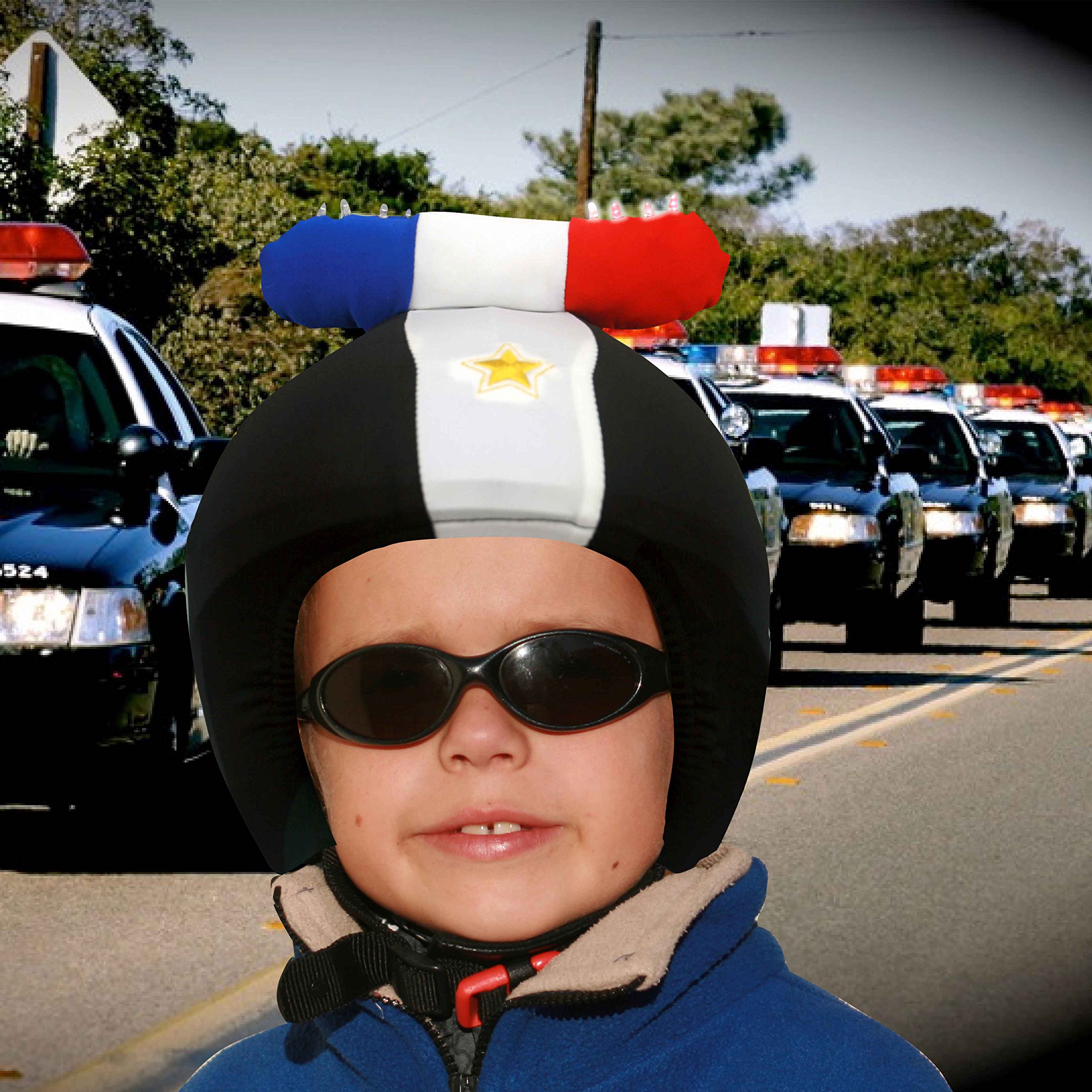 Coolcasc Multisport Couvre-Casque LED Police