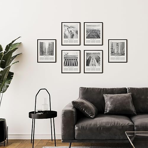 Miniatura 5 de 97 Decor Póster de Nueva York, arte de pared de horizonte de Nueva York, impresiones artísticas de la ciudad de Nueva York, cuadros en blanco y