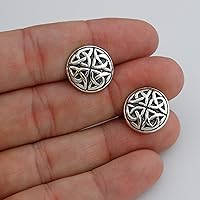 Vista 5 de FashionJunkie4Life Gemelos para hombre, plata de ley 925, 1 par