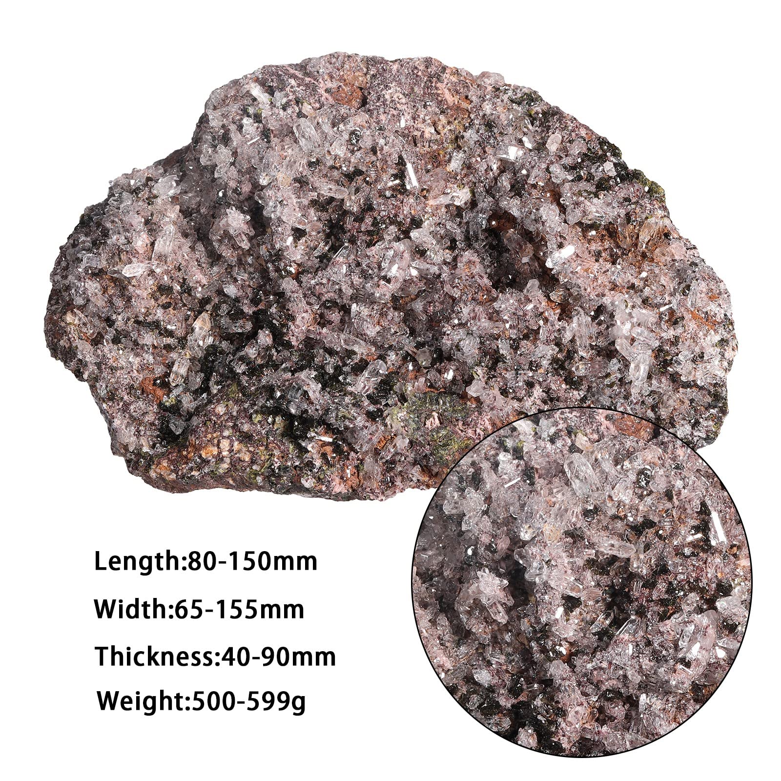 Nupuyai Epidot Stein Kristall Druse Edelstein Cluster Geode Rohstein Deko