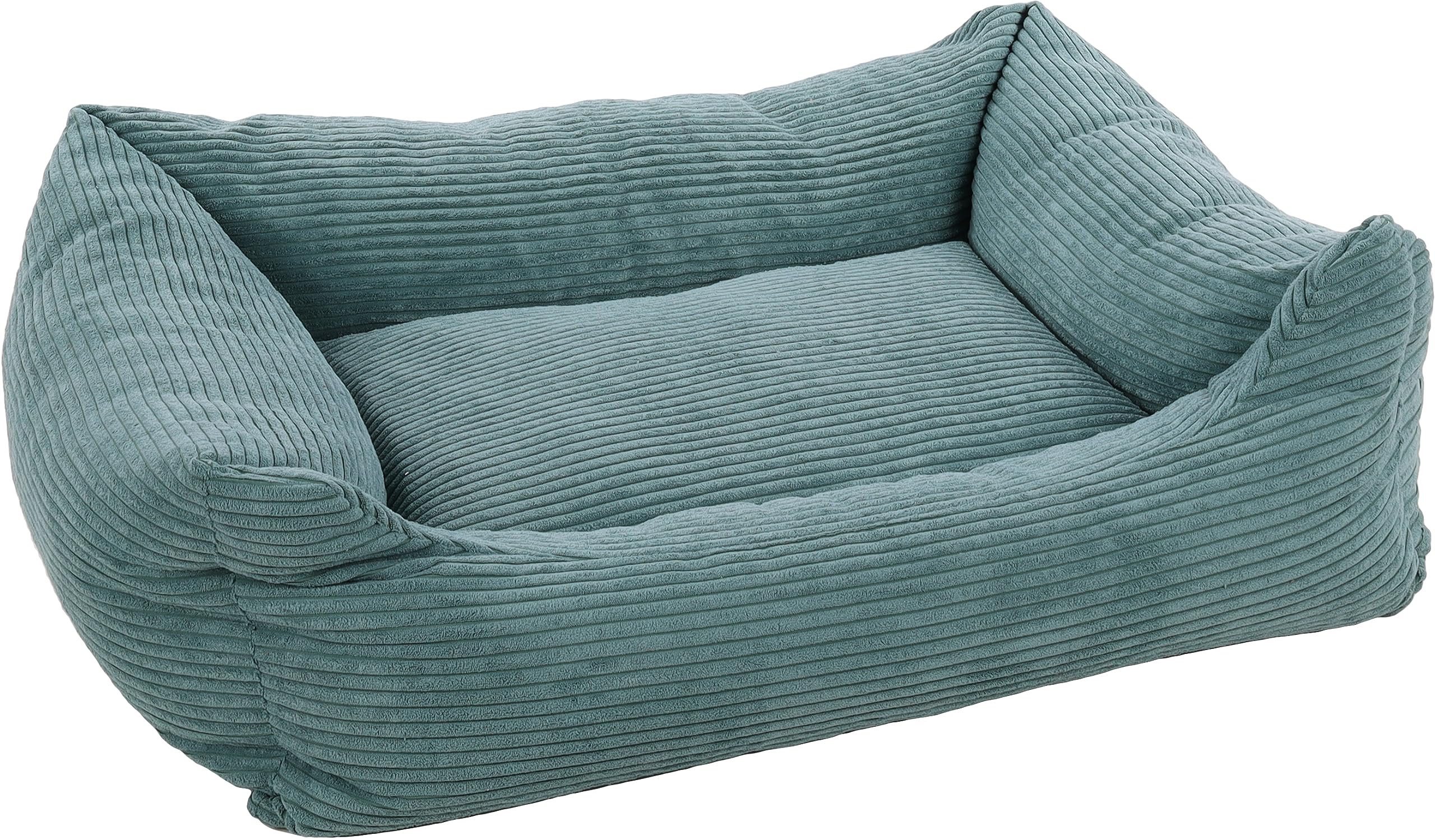 Panier pour chien lavable Flamingo grand lit en velours bleu déhoussable