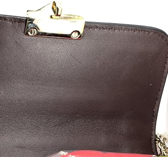 Pre-Loved Glam Lock Shoulder Bag Geometric Color Block Leather Mini, Multicolor