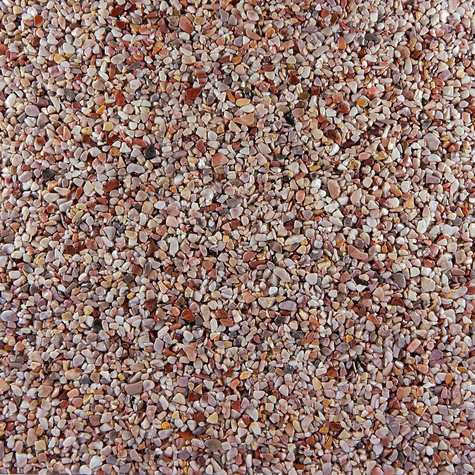 Terralith Steinteppich Marmor Komplett-Set für 1qm - Körnung: fein - 2-4mm mit Reinacrylat Bindemittel - für Wand in natur (colorato due)