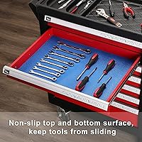 Vista 6 de Mayouko Revestimientos para cajones de caja de herramientas, 16 pulgadas de ancho x 16 pies de largo x 0.118 in de grosor, forro profesional