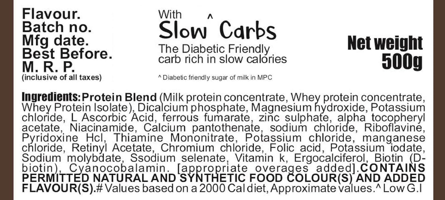 Develo Whey Protein(Unsweetened) Powder for Old Age, Elderly & Senior Citizens – 500g Chocolate Flavour