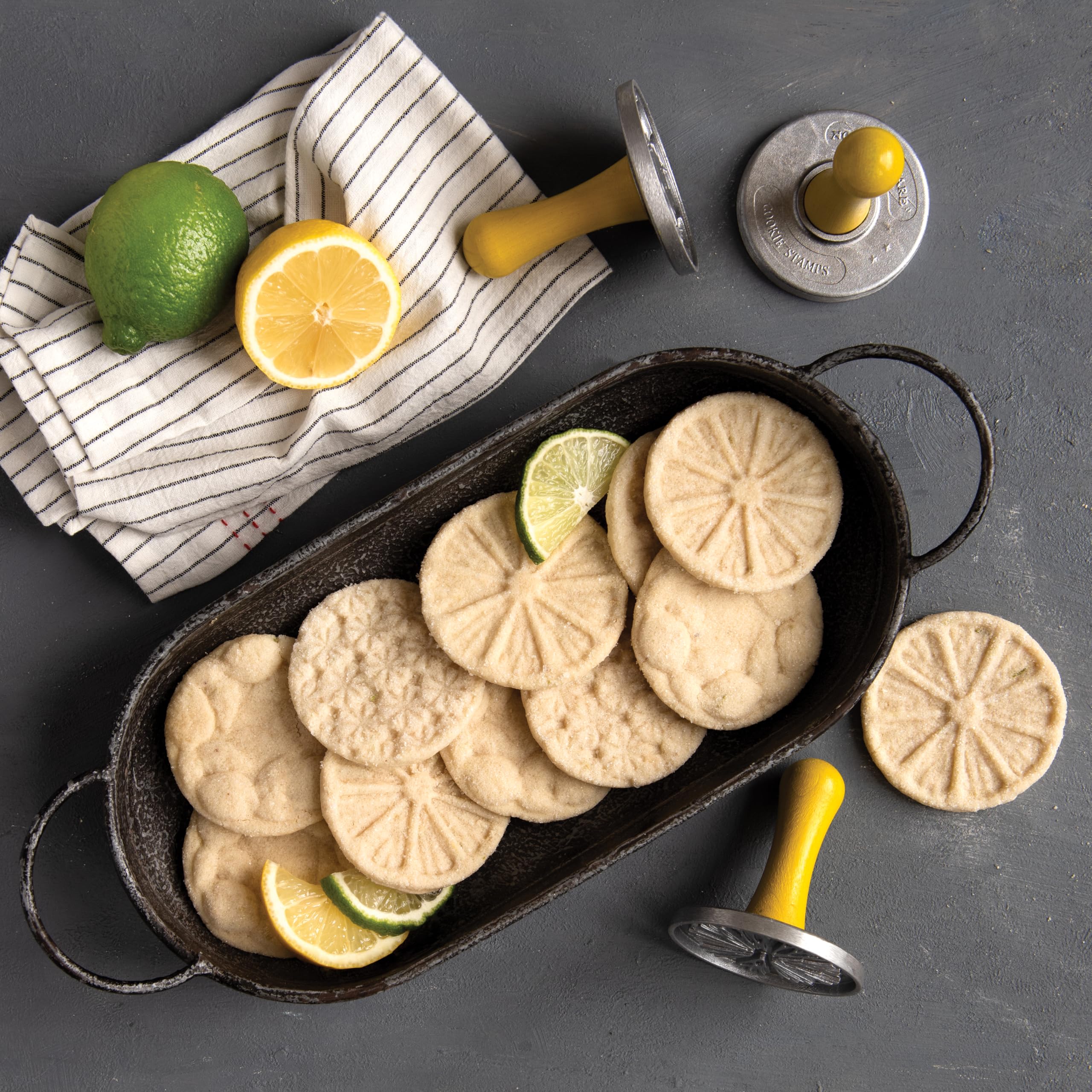 Amazon.co.jp: Nordic Ware Cookie Stamps, Set of 3, with Yellow
