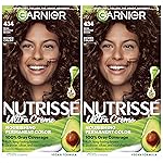 Garnier Hair Color Nutrisse Nourishing Creme, 434 Deep Chestnut Brown (Chocolate Chestnut) Permanent Hair Dye, 2 Count (Packaging May Vary)