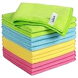 MRSIGA Microfiber Cleaning Cloth,Pack of 12,Size:126 x 126