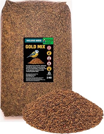 Grumpy Gardener Bird Seed - Gold Mix Deluxe, No Waste Wild Bird Food ...