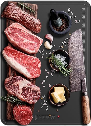 Miniatura 6 de Extra Large TPU Cutting Board for Kitchen 17.3" x 12.6" Professional Flexible Extra Thick 0.14'' Knife Friendly Scratch Resistant Dishwasher Safe