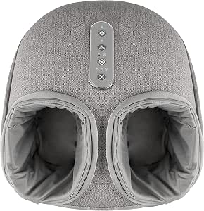 Medcursor Foot Massager with Heat, Deep Kneading, Gray, Up to US 13