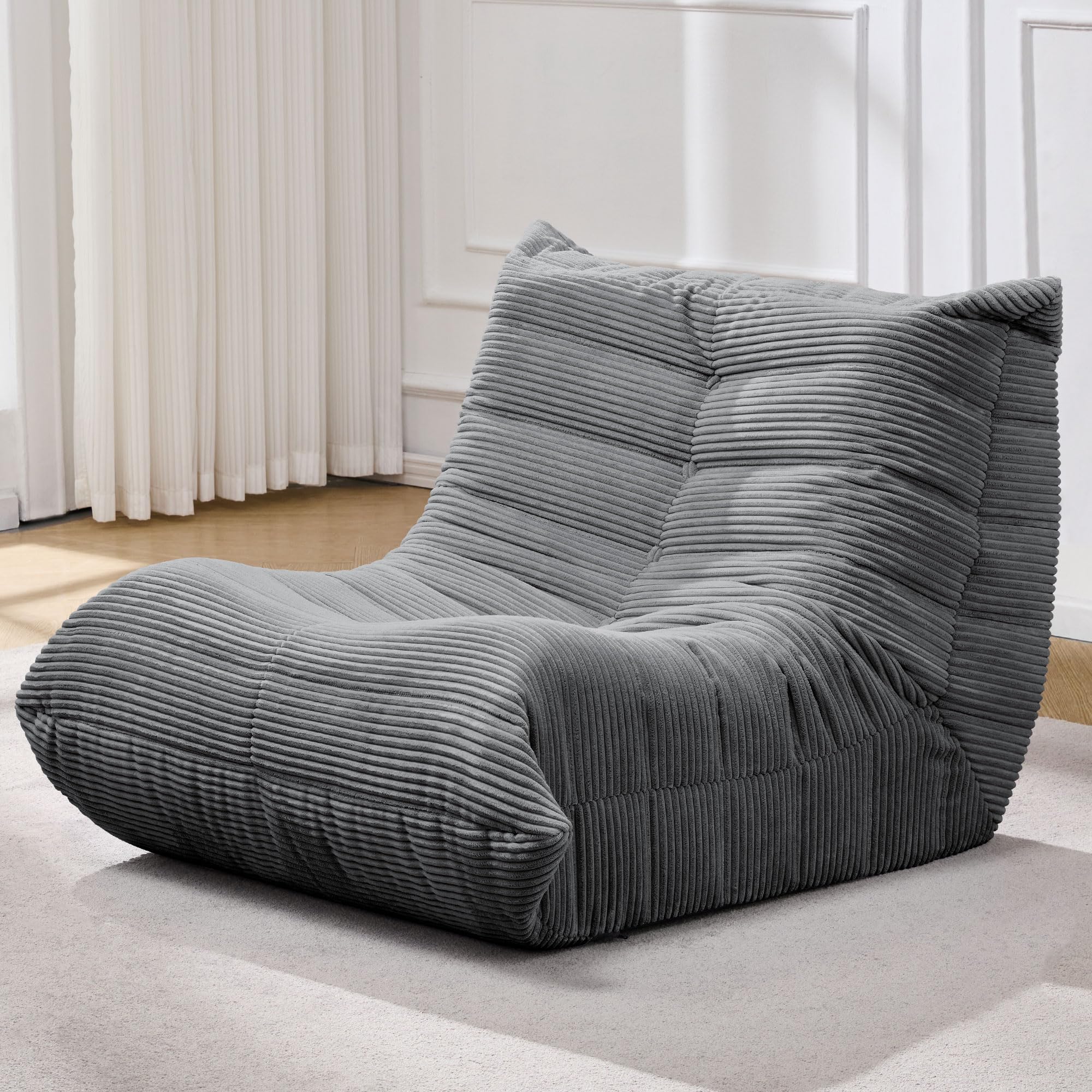 Hobestluk Big Bean Bag Chairs for Adults Fireside BeanBag Couch Togo Sofa