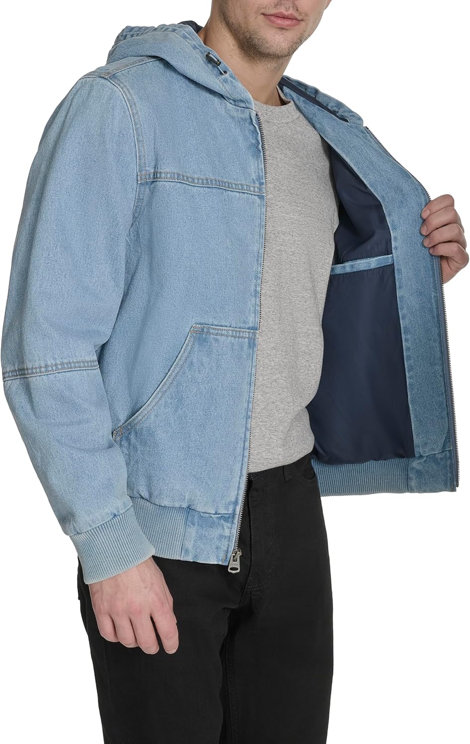 Levi's Men's Workwear Cotton Canvas Hooded Bomber Jacket (Regular & Big & Tall Sizes) - Image 6