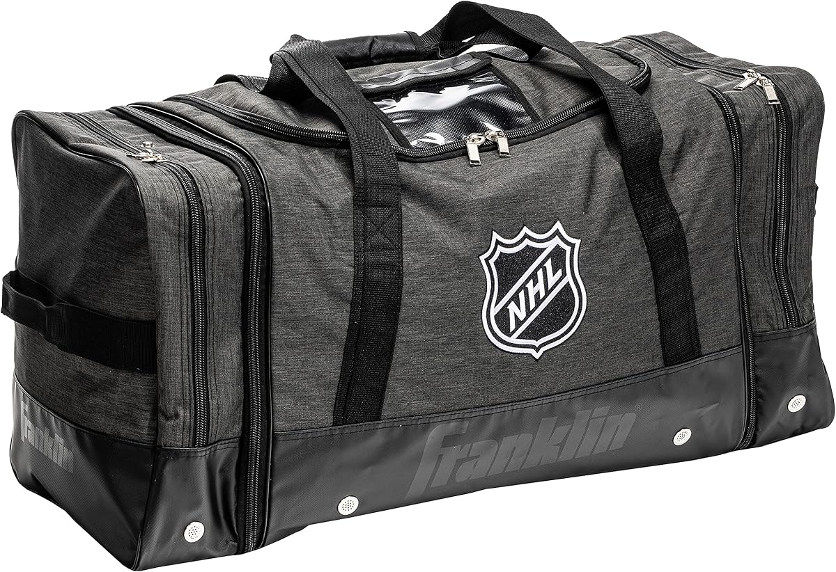 NHL Ice Hockey Carry Bag - Premium Equipment Bag for Hockey Gear - Large Expandable Duffle - Heavy Duty - NHL Licensed
