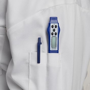Taylor 9877FDA Compact Waterproof Digital Food Thermometer, 2.81 Inch Stem Length with FDA-Recommended 1.5mm Probe, NSF Certified, Blue