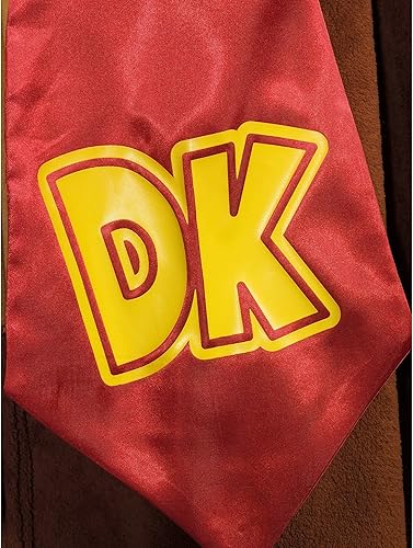 Miniatura 4 de Nintendo Donkey Kong - Mameluco de felpa para hombre, disfraz de burro Kong de una pieza para adultos, Kigurumi, pijama de forro polar DK y sudadera