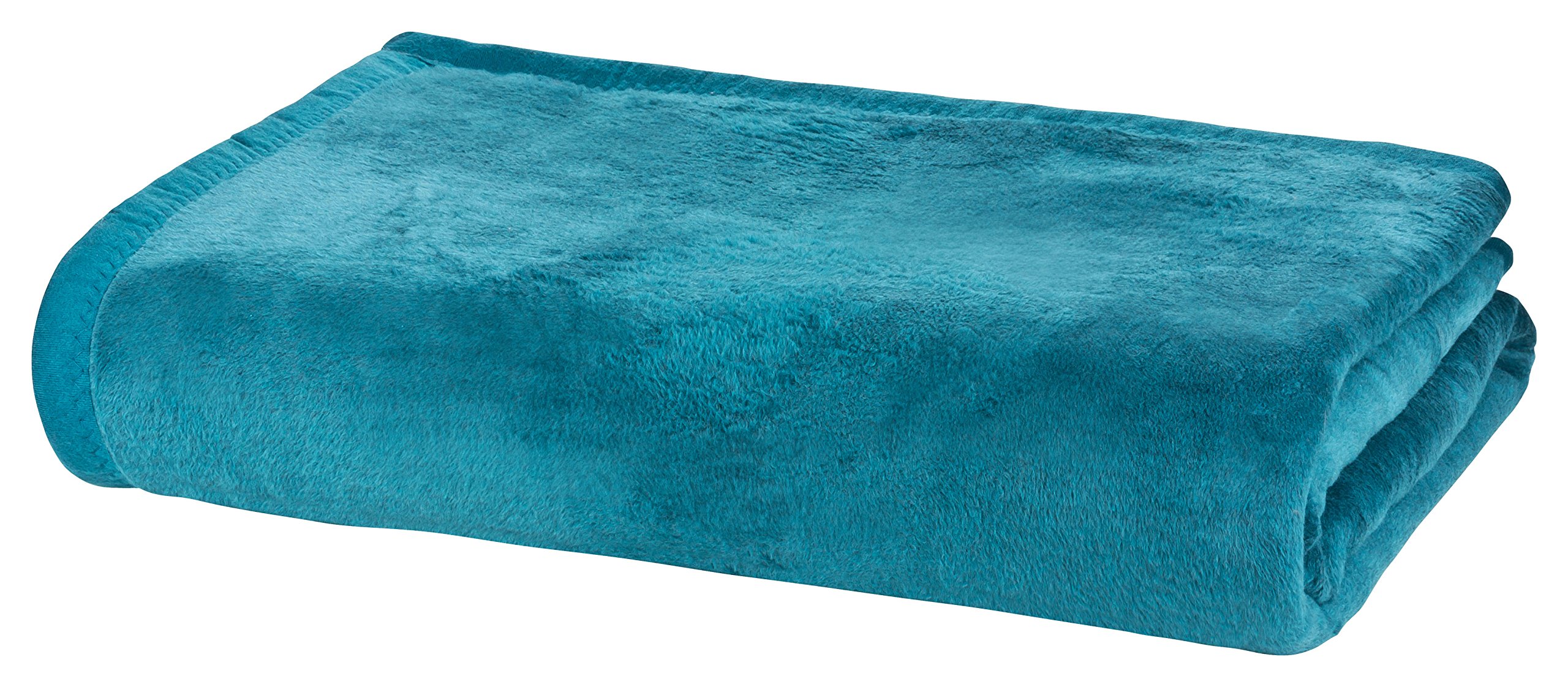 Moon Kuscheldecke Wohndecke Wolldecke XXL 220x240-petrol