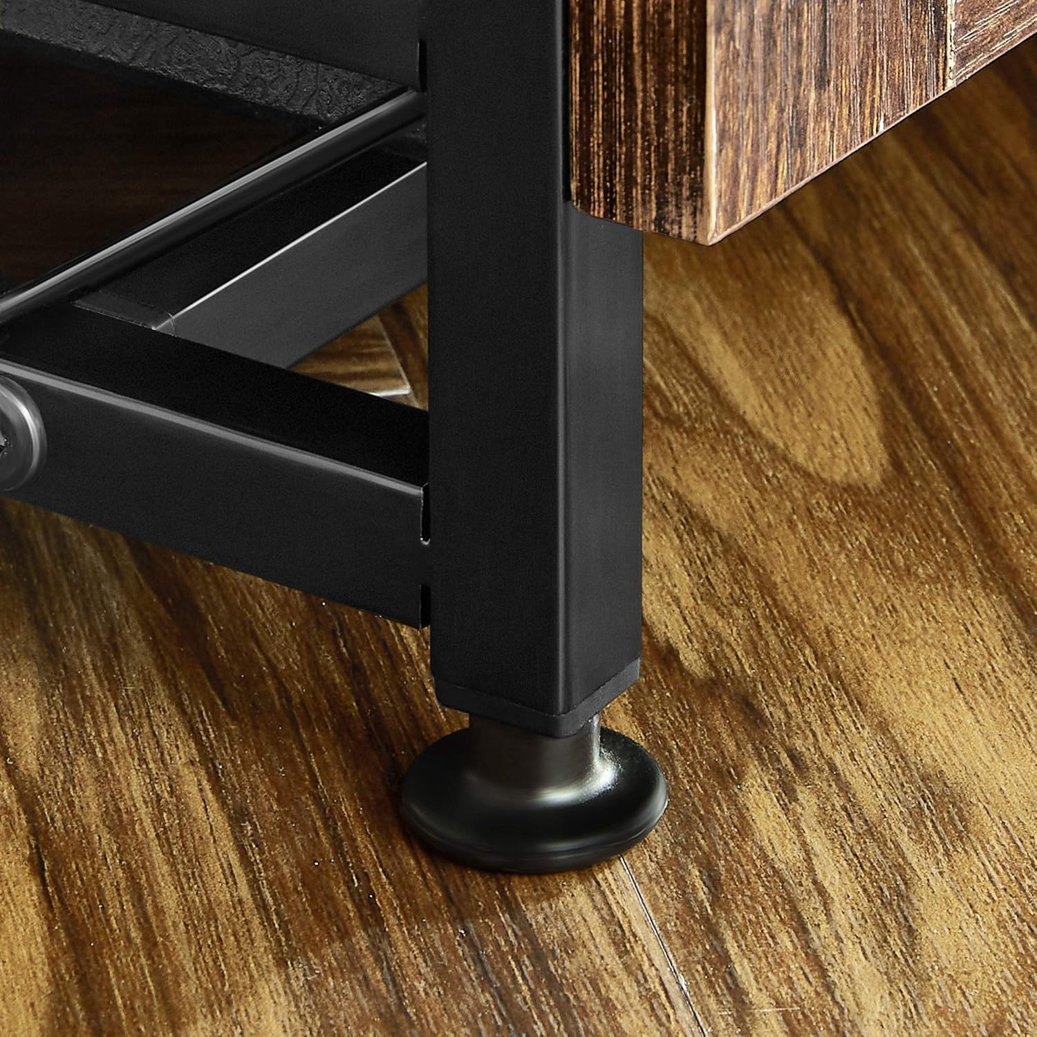 FEANDREA Wooden Dog Crate, Indoor Pet Crate End Table, Dog Furniture with Removable Tray, Large, Rustic Brown and Black UPFC003X01 : Pet Supplies