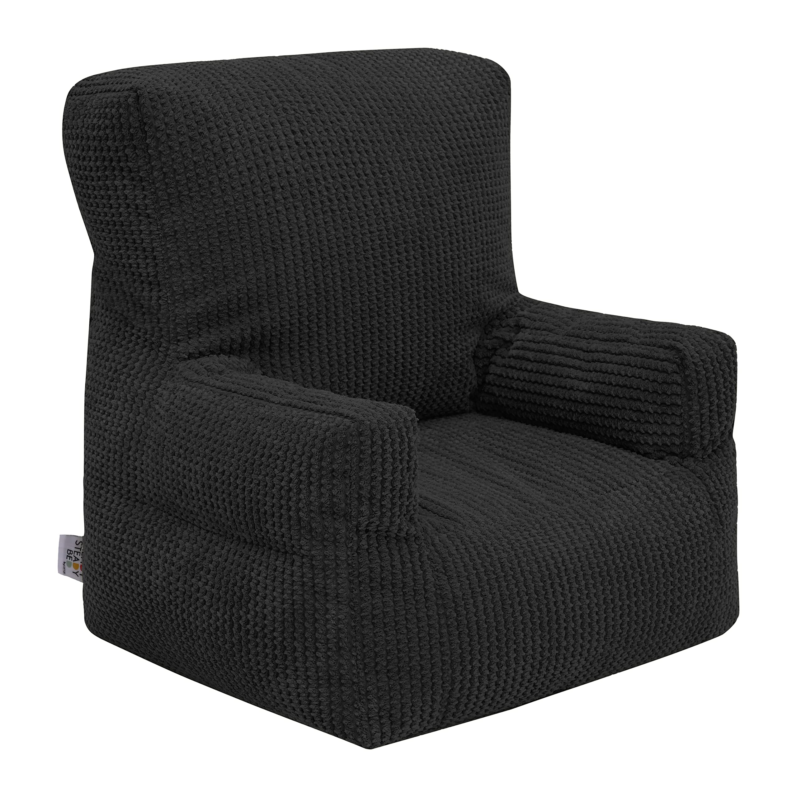 Ready Steady Bed Fauteuil pour enfant et tout-petit | Pouf confortable pour enfants en velours côtelé | Chaise en sac de haricots ergonomiquement conçue | Canapé doux et sûr pour enfants, siège pour