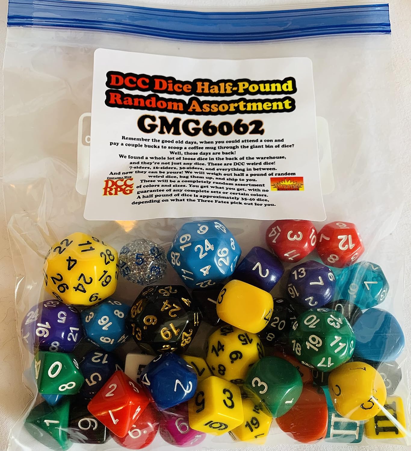 DCC Dice Half-Pound Random Assortment
