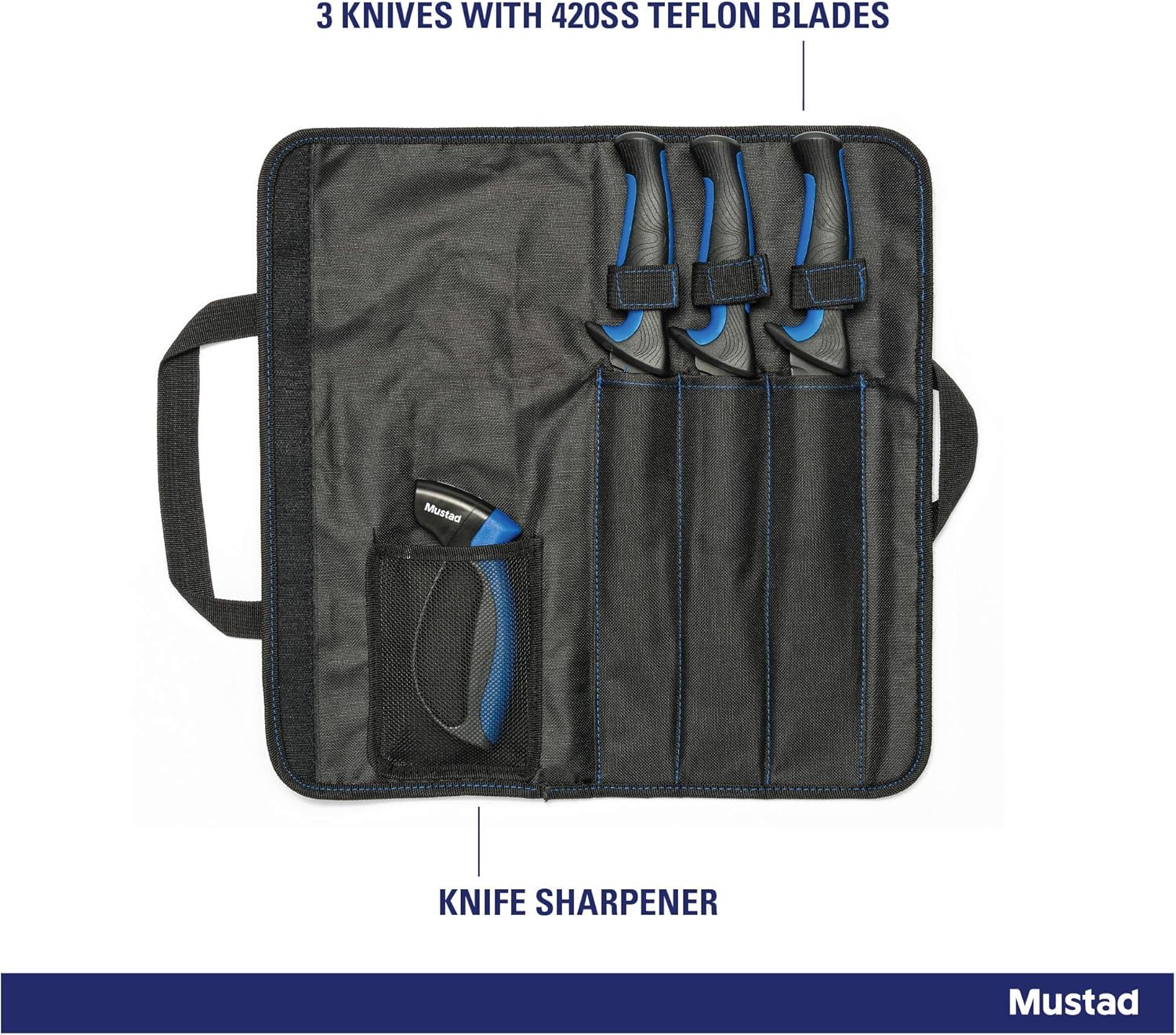 Knife Kit 3 Pc + Sharperner Set : Sports & Outdoors