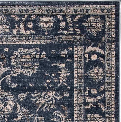 Miniatura 4 de SAFAVIEH Vintage Collection - Alfombra de área de 5 pies 1 pulgada x 7 pies 7 pulgadas, gris oscuro y crema, diseño oriental tradicional envejecido,
