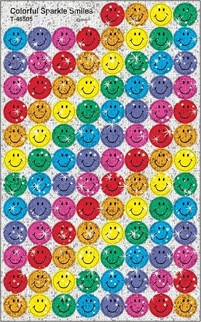 TREND enterprises, Inc. Colorful Smiles superSpots Stickers-Sparkle, 400 ct