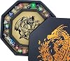 Fantasydice- Fire Dragon - Dice Tray - 20CM Octagon with Lid and Dice Staging Area- Holds 5 Sets of Dice(7 / Standard) For All Tabletop RPGs Like D&D, Call of Cthulhu, Shadowrun. (Chromatic)