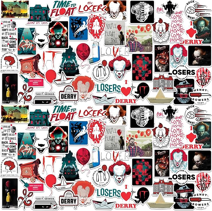 Amazon.com: IT Chapter Two 100 Count Vinyl Large Deluxe Stickers ...