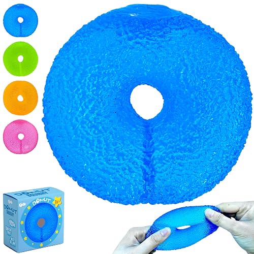 Premium Donut Stress Ball, Odor-Free Slow Rise, Non-Toxic, Cute Sensory