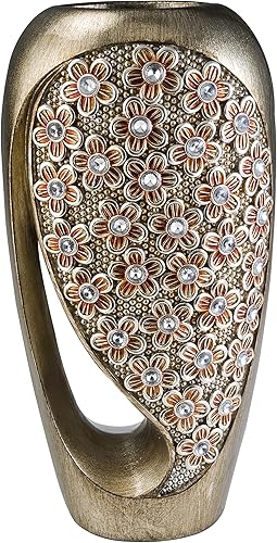 OK Lighting Jarrón decorativo Sakura, 16.0"