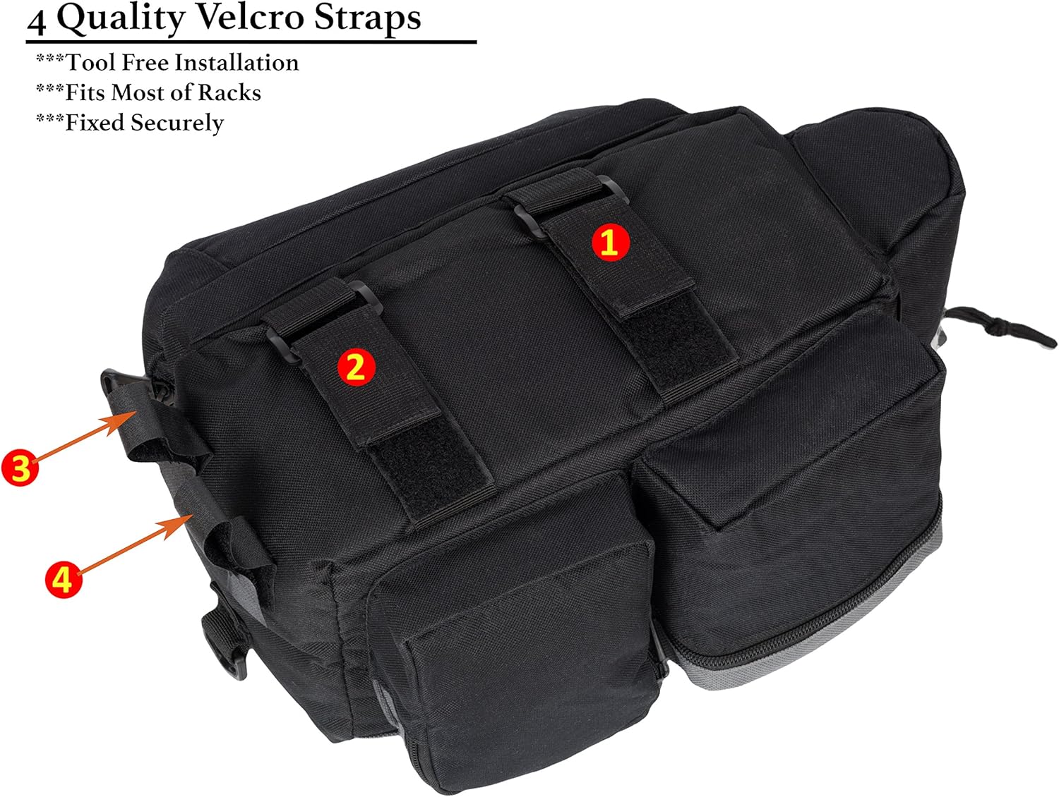 Roswheel 14024 Convertible Bike Bicycle Rear Rack Seat Pannier Trunk Bag with Cup Holder : Sports & Outdoors